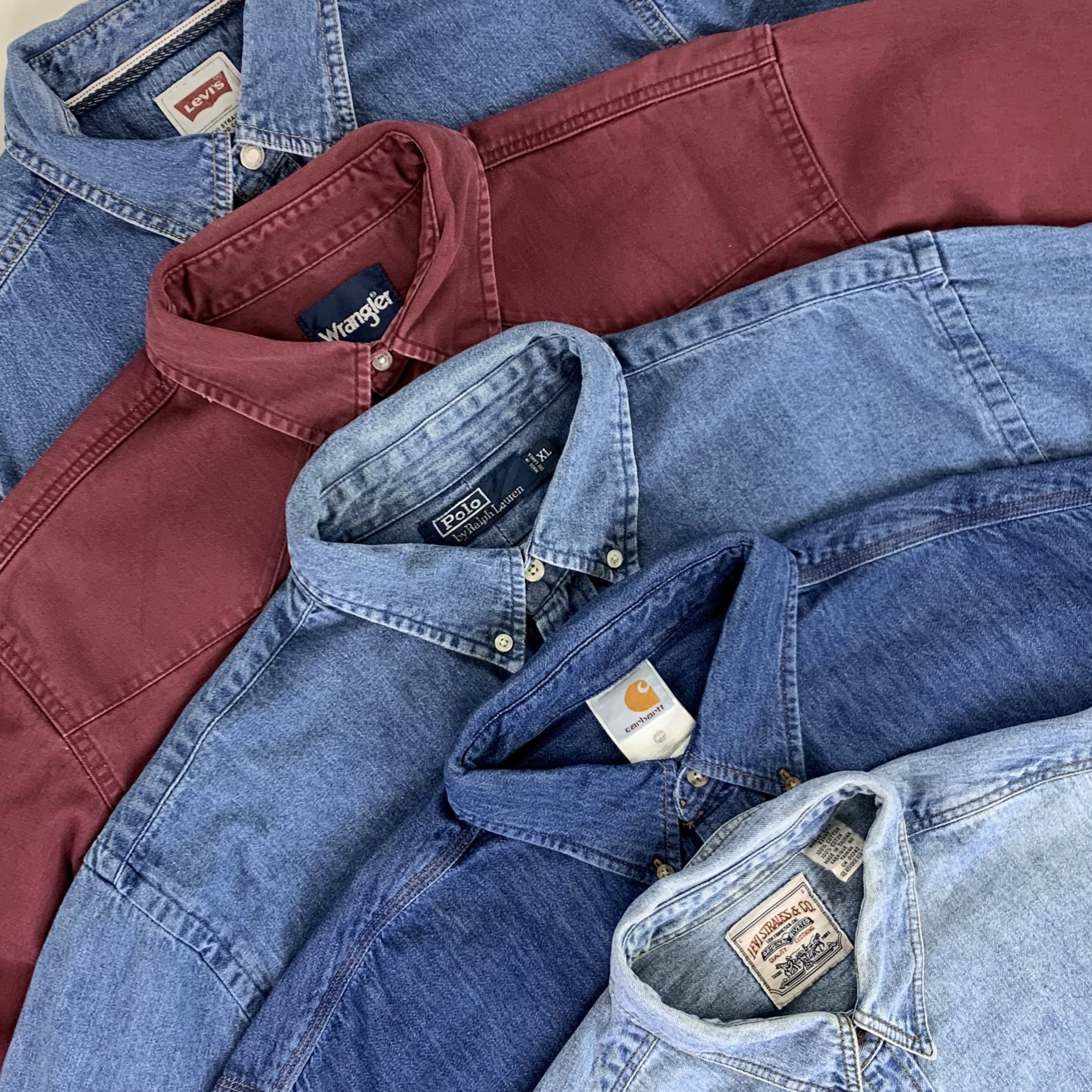 20 x Branded Denim Shirts Grade A Lima Lima Vintage